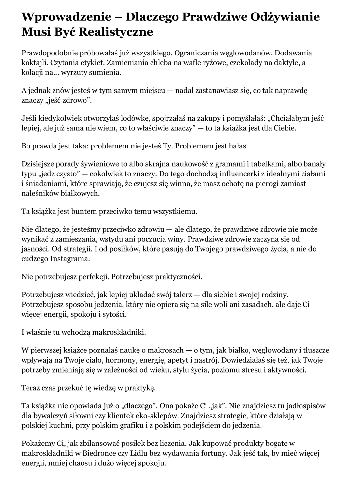 Makroskładniki w Praktyce: Jak Jeść, Zachować Równowagę i Czuć się Dobrze